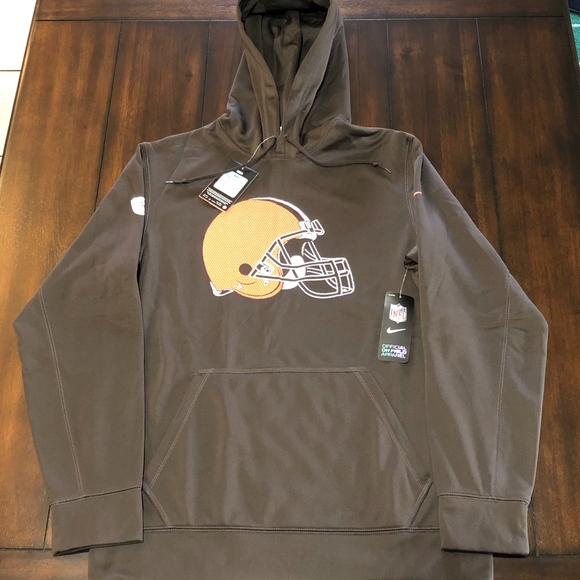 NWT NIKE THERMA-FIT CLEVELAND BROWNS KO HOODIE M